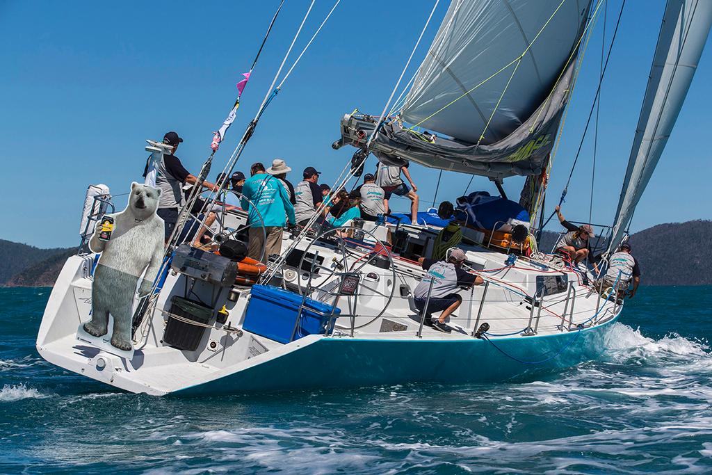 Hammer with Bundy Bear mascot - 2017 Airlie Beach Race Week © Andrea Francolini / ABRW